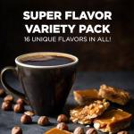 Maud's Super Flavored Coffee Pods Variety Pack, 80 ct, 16 Assorted Flavors, Medium Roast Flavored Coffee in Recyclable Single Serve Pods – 100% Arabica Beans, Compatible with Keurig K Cups Maker