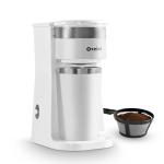 oveisn Singel Cup Coffee Maker Personal Single-Serve Compact Coffee Maker,Portable Handle, for Travel, Camping, Office, RV and Dorm