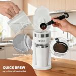 oveisn Singel Cup Coffee Maker Personal Single-Serve Compact Coffee Maker,Portable Handle, for Travel, Camping, Office, RV and Dorm