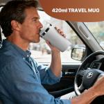 oveisn Singel Cup Coffee Maker Personal Single-Serve Compact Coffee Maker,Portable Handle, for Travel, Camping, Office, RV and Dorm