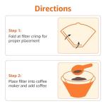 Amazon Basics Number 4 Cone Coffee Filters - 100 Count
