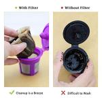 Disposable Coffee Filter Paper for Keurig Brewers Single Serve 1.0 and 2.0, 200 Count Replacement Coffee Filter Paper Liner Compatible with All Reusable K Cup Coffee Pod, Refillable Capsule, White