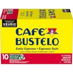 Café Bustelo Espresso Style Dark Roast Coffee, Keurig K-Cup Pods, 10 Count Box