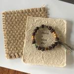 OULIGET Real Coffee Bean Bracelet,Handmade Stretch Beaded Minimalist Boho Couples Set,Unique Jewelry Gift for Coffee Lovers