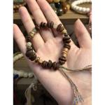 OULIGET Real Coffee Bean Bracelet,Handmade Stretch Beaded Minimalist Boho Couples Set,Unique Jewelry Gift for Coffee Lovers