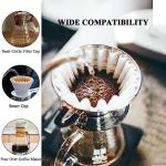 MUCXNIIY 1-2 Cup White Coffee Filters, 100 Count Unbleached Basket Coffee Filter Paper for Miniature Mr Coffee, Small Coffee Maker, Single Serve Coffee Pot, Pour Over Coffee Kit