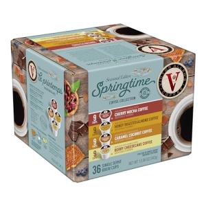 Victor Allen's Coffee Springtime Coffee Variety Pack, Medium Roast, 36 Count, Single Serve Coffee Pods for Keurig K-Cup Brewers