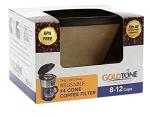 GoldTone Brand (Made in the USA) Reusable No.4 Cone Style Replacement Coffee Filter replaces your Cuisinart Permanent Coffee Filter for Machines and Brewers (1 Pack)