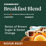 Starbucks Breakfast Blend Whole Bean Coffee, 12oz