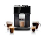 Bosch 500 Series Fully Automatic Espresso and Coffee Machine – Touch Control Panel, Milk Hose, Ceramic Grinder, Uses Beans & Ground Coffee, 9 One-Touch Drinks, in Black TPU40109