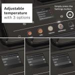 Bosch 500 Series Fully Automatic Espresso and Coffee Machine – Touch Control Panel, Milk Hose, Ceramic Grinder, Uses Beans & Ground Coffee, 9 One-Touch Drinks, in Black TPU40109