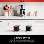 Ninja 14 Cup , Programmable Coffee Maker XL Pro with Permanent Filter, 2 Brew Styles Classic & Rich, 4 Programs Small Batch, Delay Brew, Freshness Timer & Keep Warm, Stainless Steel, DCM201