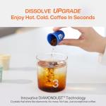 SATURNBIRD Instant Coffee Cold Brew，Coffee Packets of Medium/Dark Roast, 100% Arabica, Enjoy Hot/Cold Freeze Dried Iced Coffee, 24 Single Servings for Home, Travel, Office, 3 Roast Levels (NO.4-6)