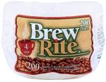 Brew Rite 4 Cup Coffee Basket Disposable Filters - 400 Ct