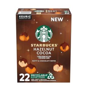 Starbucks K-Cup Coffee Pods, Hazelnut Cocoa Flavored Coffee for Keurig Brewers, 100% Arabica, Holiday, 1 Box (22 Pods)