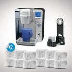 12 Pack Replacement Charcoal Water Filters for All Cuisinart Coffee Machines - Cuisinart Compatible (NOT KEURIG) Filters Fit Both Newer & Older Models Cuisinart Coffee Makers