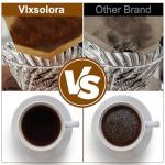 220 Count #4 Cone Coffee Filters, Tear-Resistant Seams, Unbleached for 8–12 Cup Coffee Makers