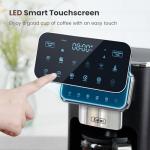 Gevi 12-Cup Programmable Coffee Maker with Touch Screen & Reusable Filter,Smart Drip Coffee Machine with Anti-Drip System, Perfect for Home,Iced Coffee