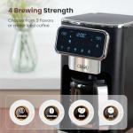Gevi 12-Cup Programmable Coffee Maker with Touch Screen & Reusable Filter,Smart Drip Coffee Machine with Anti-Drip System, Perfect for Home,Iced Coffee