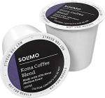 Amazon Brand - Solimo Medium Roast Coffee Pods, Kona Blend, Compatible with Keurig 2.0 K-Cup Brewers, 100 Count