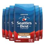 Seattle's Best Coffee Portside Blend Medium Roast Ground Coffee | 12 Ounce Bags (Pack of 6)