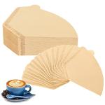 Hogurity Coffee Filters #4,200 Count Disposable Coffee Filters 8-12 Cup,No Blowout,Unbleached Natural Coffee Filters 4 Cone Paper for Pour Over Coffer Makers/Coffee Dripper Cones