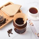 Hogurity Coffee Filters #4,200 Count Disposable Coffee Filters 8-12 Cup,No Blowout,Unbleached Natural Coffee Filters 4 Cone Paper for Pour Over Coffer Makers/Coffee Dripper Cones