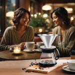 Pour Over Coffee Dripper, Stainless Steel Coffee Filter, Paperless Reusable Coffee Filter, Double Micromesh 600 Mesh Strainer Coffee Maker with Heat-Resistant Silicone Handle & Base