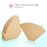 100 Count #4 Unbleached Paper Coffee Filters for Cuisinart, Ninja, BLACK+DECKER & other 8-12 Cup Coffee Makers - Perfect Paper Filter for Pour Over and Drip Coffee