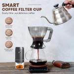 Newdehanm Pour Over Coffee Dripper & Filter, Reusable Paperless Clever Dripper Automatic Drip Coffee and Tea Maker with Immersion Extraction, BPA-Free, 21oz Home Brewing