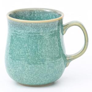 HYTYSKAR 21 oz Large Ceramic Coffee Mugs, Pottery Mug Handmade, Ceramic Tea Cups with Handle for Office and Home, Dishwasher and Microwave Safe (Crystal Green)