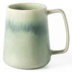 TaoTaojarvie Ceramic Coffee mugs, 24 oz, Extra Large Mugs, Big Tea and Cups, Large Handle, Pottery Mugs, Transmutation Glaze，Wide Bottom Coffee Mug, Microwave and Dishwasher Safe. (Light Green)