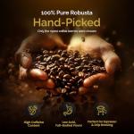 Birdee Robusta Coffee Ground – 12 ounce, Medium Roast, 100% Robusta, Low Acid, High Caffeine, Single Origin, Fine Robusta Standard, Hand Picked from Vietnam
