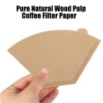 100 Count Coffee Filter #2, 2 Cone Coffee Filters Unbleached Natural 2 Cone Filters Paper Compatible with Drip and Pour Over Coffee Maker