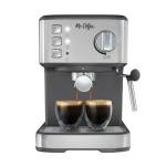 Mr. Coffee Compact Espresso Maker, Espresso Machine With Steam Wand, 15-Bar Pump Automatic Espresso Machine