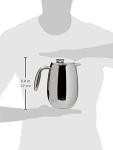 Bodum 34 oz Columbia Thermal French Press Coffee Maker, Insulated Double Wall Stainless Steel, Chrome