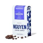Nguyen Coffee Supply - Saigon Robusta & Arabica Blend: Dark Roast Premium Whole Coffee Beans, Vietnamese Single Origin, Low Acid with High Caffeine Content, Roasted in Brooklyn [12 oz Bag]