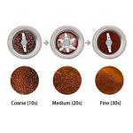 DR MILLS DM-7441W Coffee Grinder Electric, Coffee Bean and Dried Spice Grinder, One Touch Operation, Blade and Cup Made with SUS304 Stainless Steel (White)