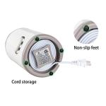 DR MILLS DM-7441W Coffee Grinder Electric, Coffee Bean and Dried Spice Grinder, One Touch Operation, Blade and Cup Made with SUS304 Stainless Steel (White)