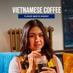 Nguyen Coffee Supply - Saigon Robusta & Arabica Blend: Dark Roast Premium Whole Coffee Beans, Vietnamese Single Origin, Low Acid with High Caffeine Content, Roasted in Brooklyn [12 oz Bag]