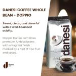 Danesi Caffe Italian Whole Coffee Beans - Espresso Coffee Beans and Medium Roast Whole Bean - Perfect for Espresso Machines, French Press, and Home Brewing - Doppio (4.5 lb)