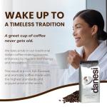 Danesi Caffe Italian Whole Coffee Beans - Espresso Coffee Beans and Medium Roast Whole Bean - Perfect for Espresso Machines, French Press, and Home Brewing - Doppio (4.5 lb)