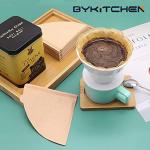 BYKITCHEN Small Coffee Filters, Size 01, Set of 200, Disposable Cone Coffee Filters Paper, Natural Paper Filters for Pour Over Coffee Dripper and Coffee Maker (1-2 Cup)
