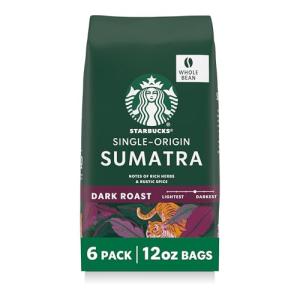 Starbucks Sumatra Dark Roast Whole Bean Coffee