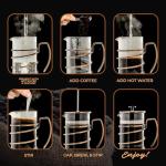 OVENTE 34 oz French Press Coffee & Tea Maker