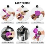 200 Count Fanativita K Cup Filters Disposable with Genius Lid Design, Fit All Reusable K Cups for Keurig (Unbleached)