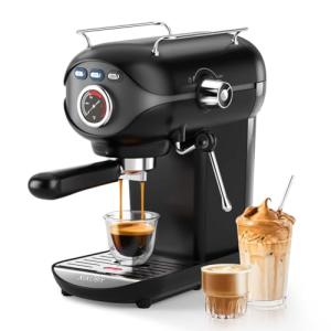 XIXUBX Espresso Machine 20 Bar, Compact Coffee Maker with Milk Frother Steam Wand Professional Coffee Machine for Home, Latte Cappuccino Machine for Office Use