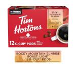 Tim Hortons 12ct KCUPs, Light Roast Rocky Mountain Sunrise 100% Arabica Coffee