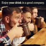 MyFancyCraft MFC Beer Mug 10 OZ - Coffee Mug - Beer stein - Wooden beer mug - Stainless Steel Cup - Handmade Gifts for Men - Fathers Day, Christmas or Birthday Gift Idea - Men Mug - Classic Brown