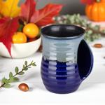 Handmade Pottery Coffee Mug with Pocket Handle